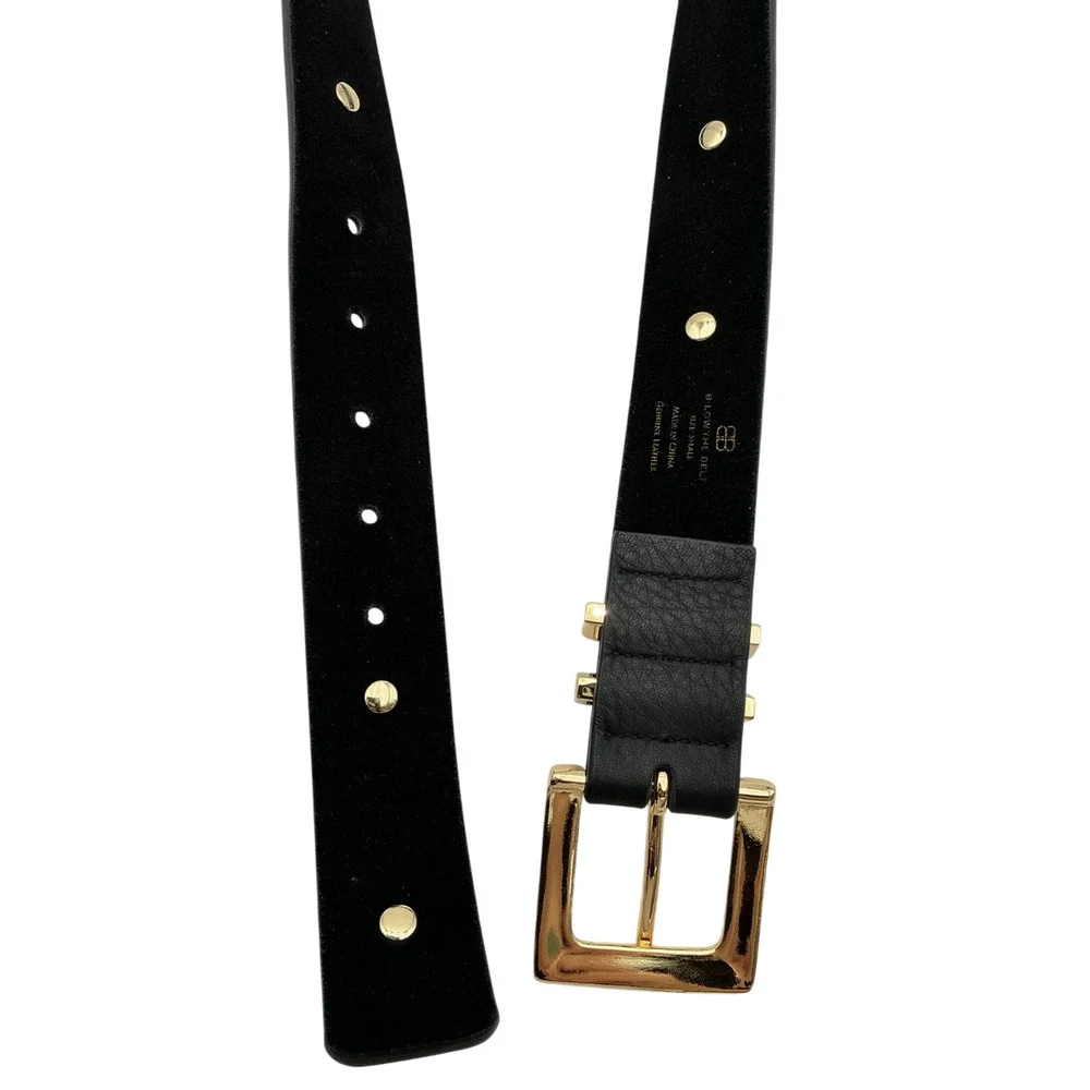 B-Low The Belt Studded Black Sphinx Moto Belt Size S